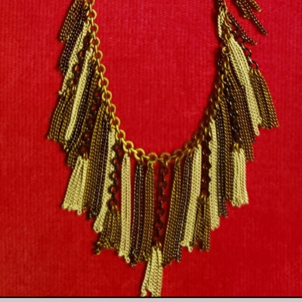 Silpada Fringe Benefit Statement Necklace